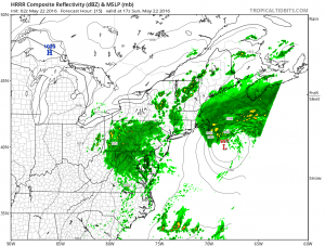 hrrr15 Rain Overnight Moving East