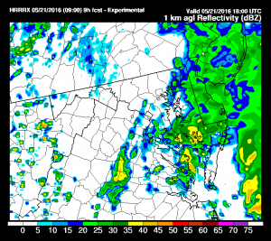 hrrr9 Preakness Rain Tapering Off