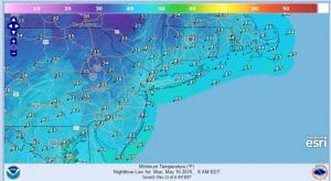 monday Thunderstorms Lining