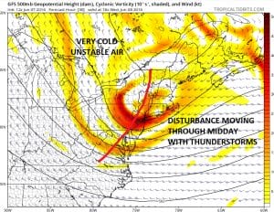 Midday Thunderstorms Wednesday