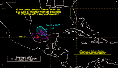 depression Tropical Depression Forming SW Gulf of Mexico