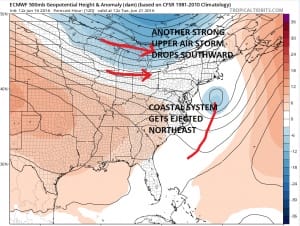 euro120 Coastal Storm Offshore Early Next Week