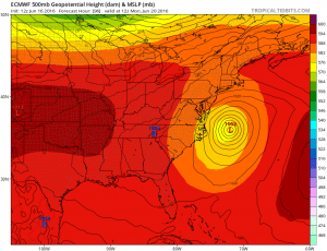 euro96 Coastal Storm Offshore Early Next Week