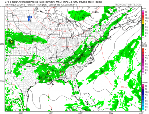 gfs108 Thunderstorms Moving South Friday Sunshine