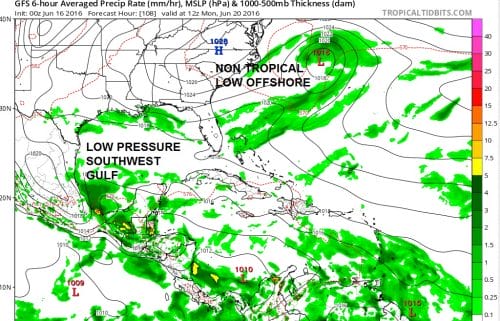 gfs108 Tropical Cyclone Formation Not Likely