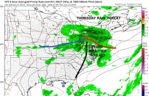 Hot Tuesday Rain Threat Thursday