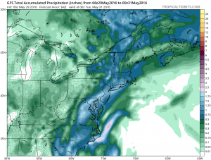 Weather Models Strong Trough Approaching
