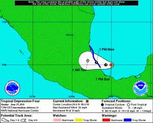 nhcprog Tropical Depression 4 Mexico Bound