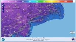thursday Chilly June Night Ahead