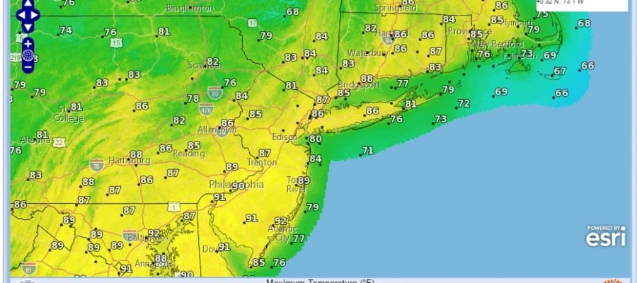 Hot Tuesday Rain Threat Thursday