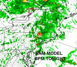 NAM12 Severe Weather Threat Raised