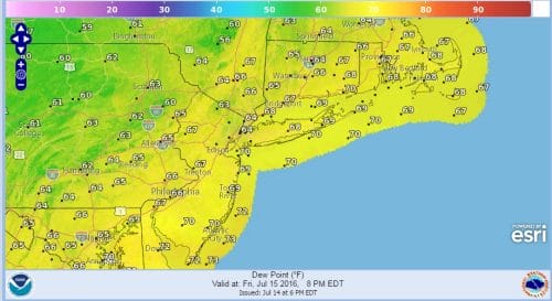 fridaydewpoint Severe Weather Ends Hot Friday