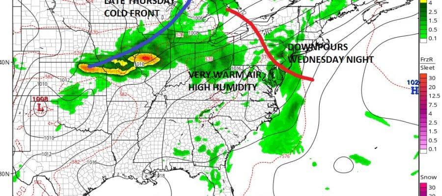 High Humidity Midweek Hot Dry Friday