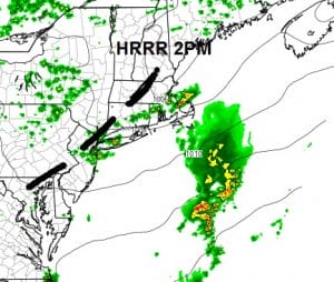 Hot Thunderstorms 90-95 Degrees