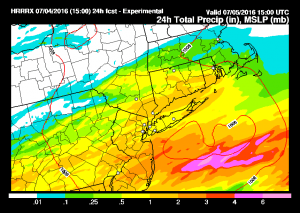 Rain Moving Northward 