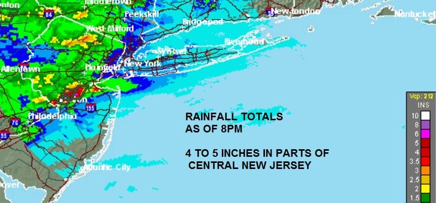 Flooding Central New Jersey