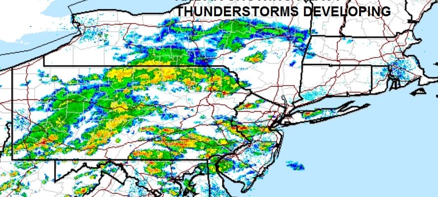 Heavy Thunderstorms Developing