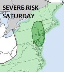 Severe Weather Threat Saturday New Jersey Hudson Valley
