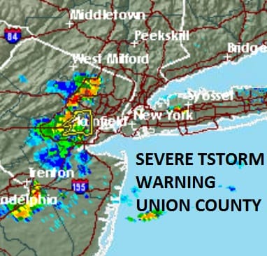 severe thunderstorm warning