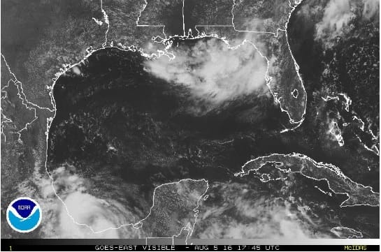 earl gulf of mexico disturbance
