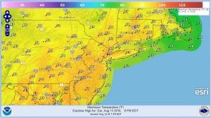 saturday Excessive Heat Humidity Thunderstorms