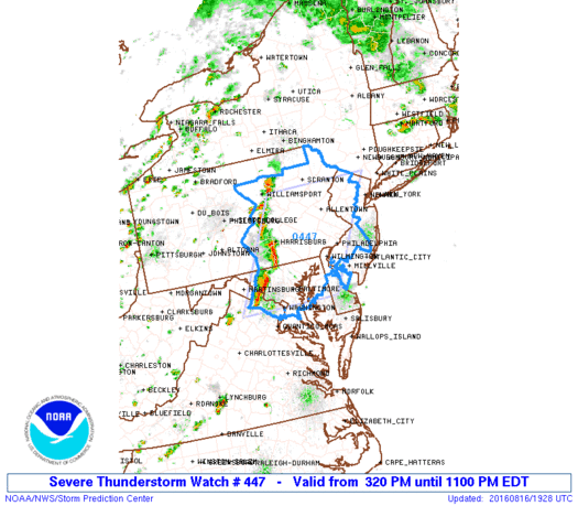 severe Strong Thunderstorms Moving East