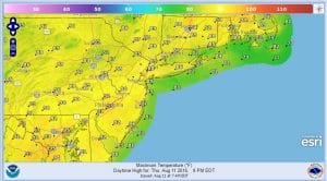 thursday Hot Humid Thunderstorms