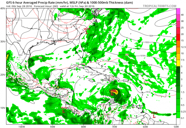 gfs model tropical storm
