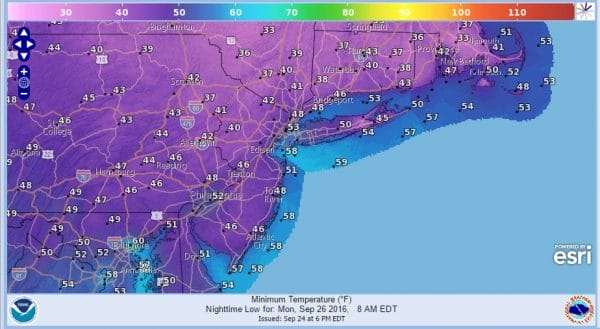 chilly nights football weather