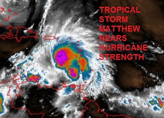 tropical storm matthew