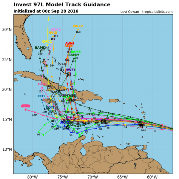 gfs model tropical storm