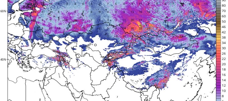 siberian snow cover