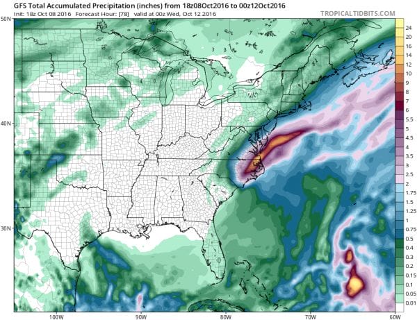 hurricane matthew north carolina