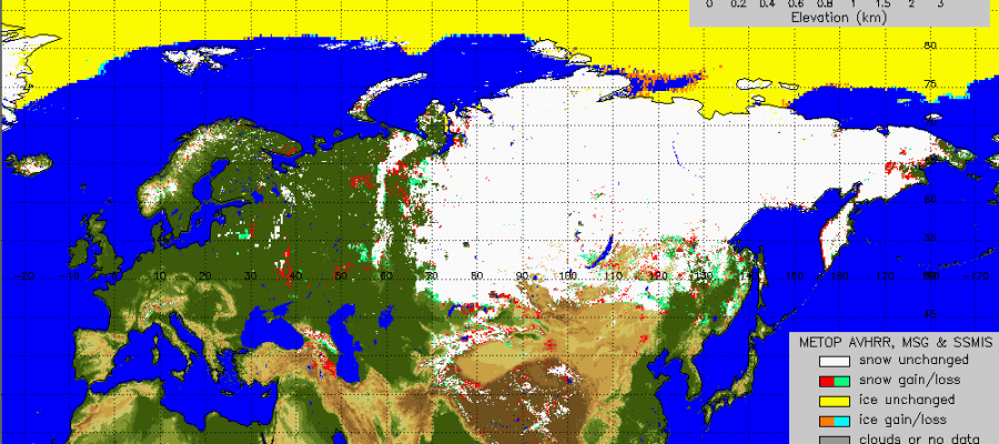 siberian snow cover growth