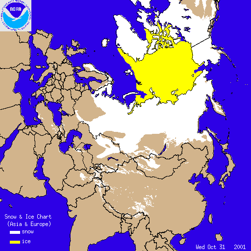 siberian snow cover