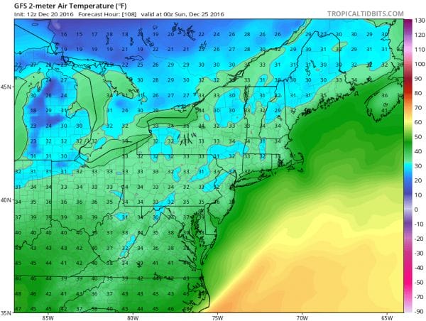 freezing precipitation christmas eve