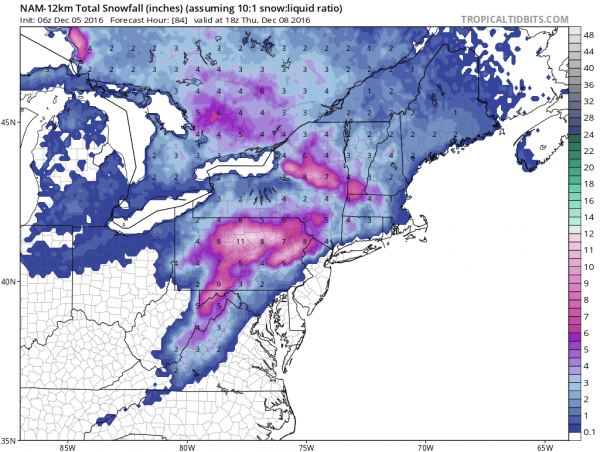rain changing to snow