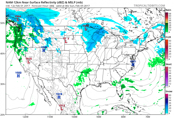 super bowl sunday snow