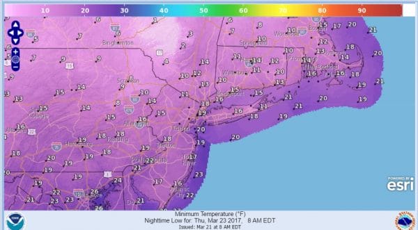 spring cold wind advisory