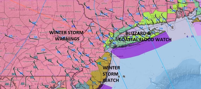winter storm warnings
