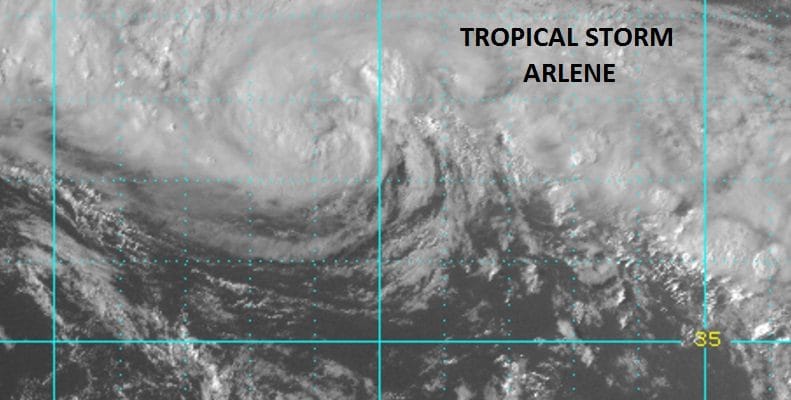 tropical storm arlene