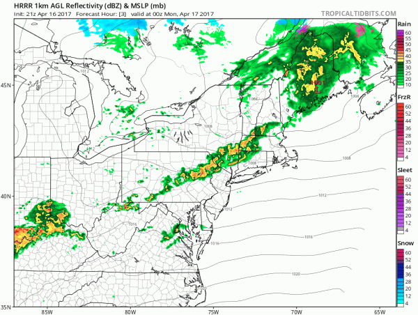 thunderstorms moving