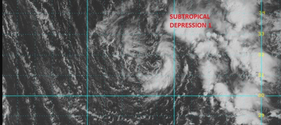 subtropical depression one