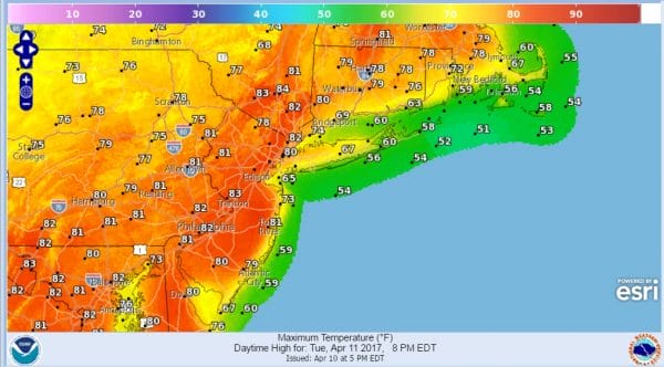 record high temperatures