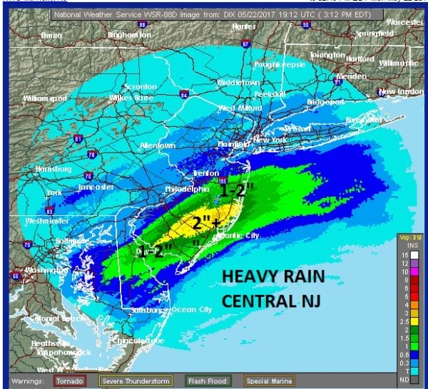heavy rain central south jersey