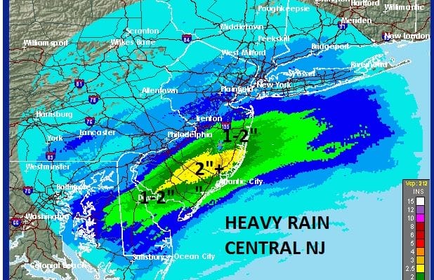 heavy rain central south jersey