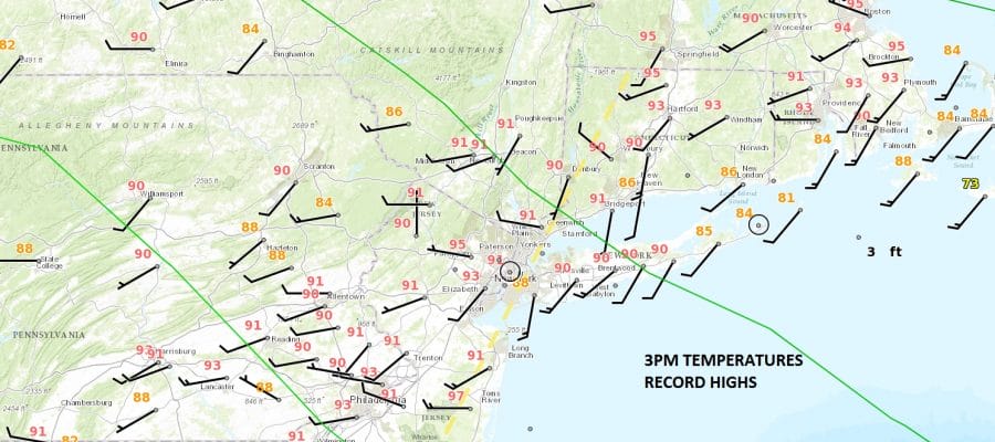 record high temperatures