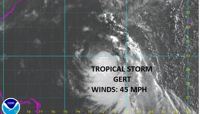 tropical storm gert