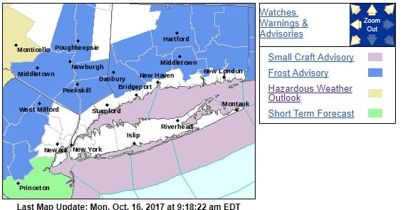 frost advisory