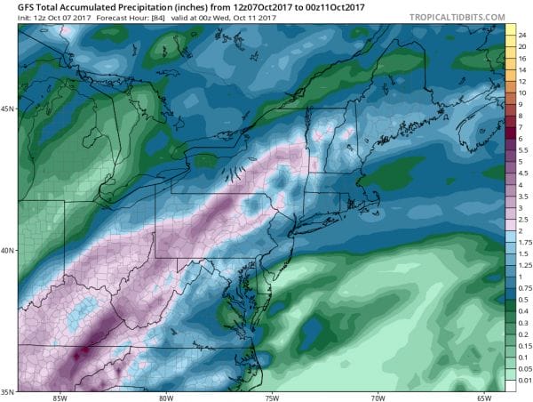 nate gfs rainfall
